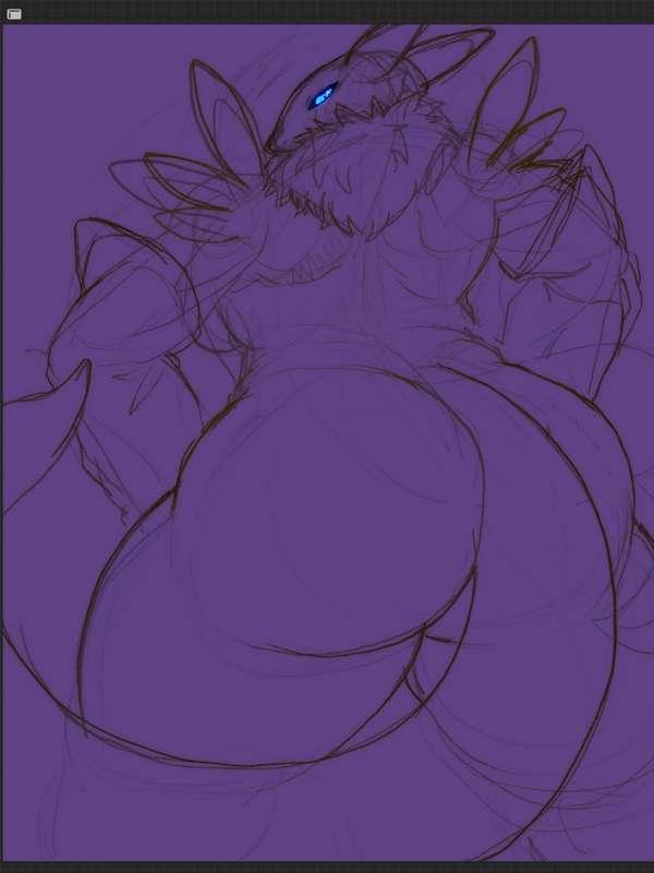 31. Quick Sketches wip. Renamon, Gargomon, Etemon and Bulkmon.
