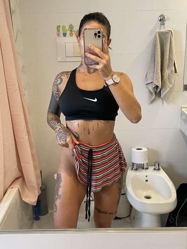 Sweaty after gym 🥵