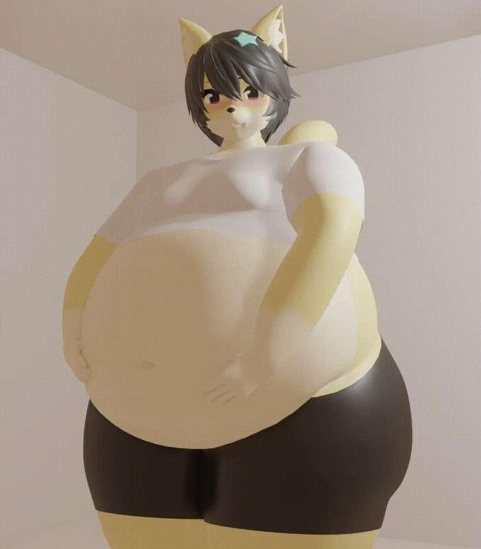 3D Catsikune Idle Animation
