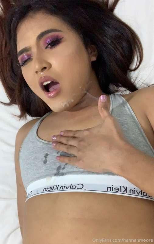 Massive cumshot: Giving myself self facial and making a mess..