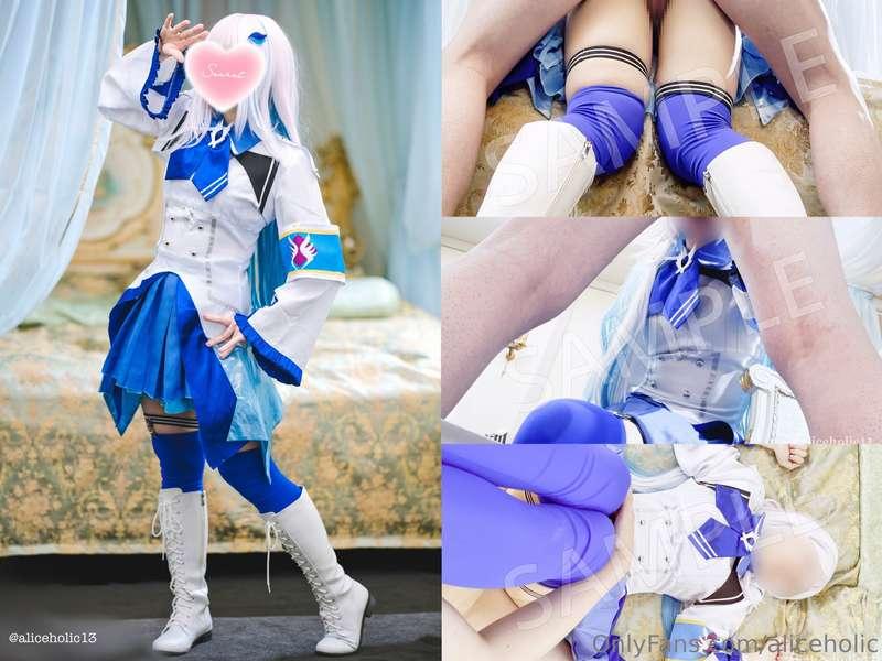 💙 Japanese Vtuber Cosplayer multiple orgasms  creampie sex /..