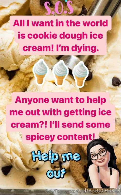 Help! S.O.S.! I need cookie dough ice cream’
