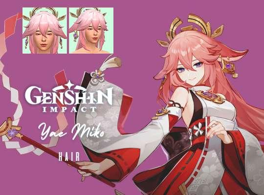 Yae Miko Hair (Genshin Impact)