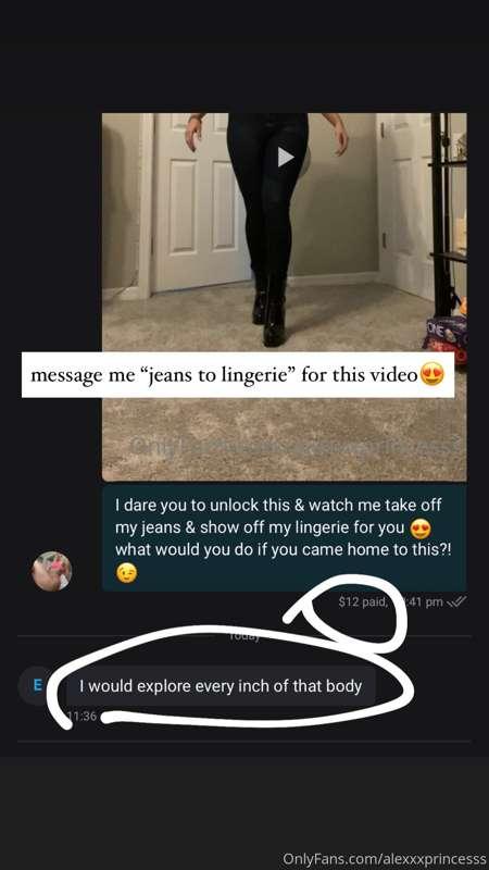 Some reviews from my “jeans to lingerie” video! Message me i..