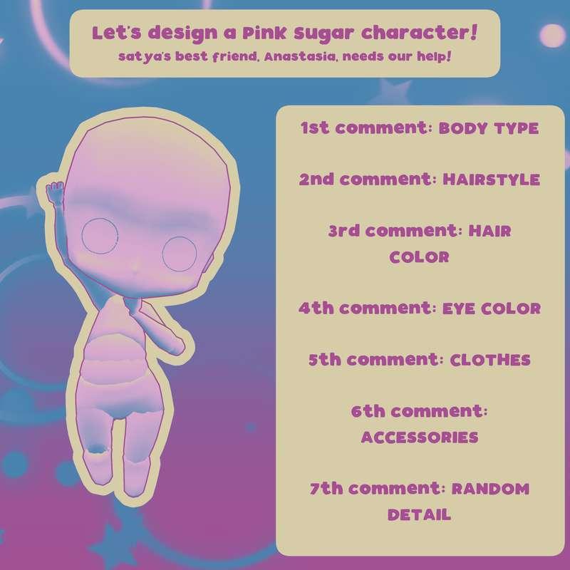 Help me design our next Pink Sugar character!