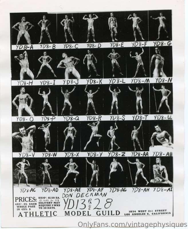 Don Deckman - So very sexy. The contact sheet is from AMG - ..