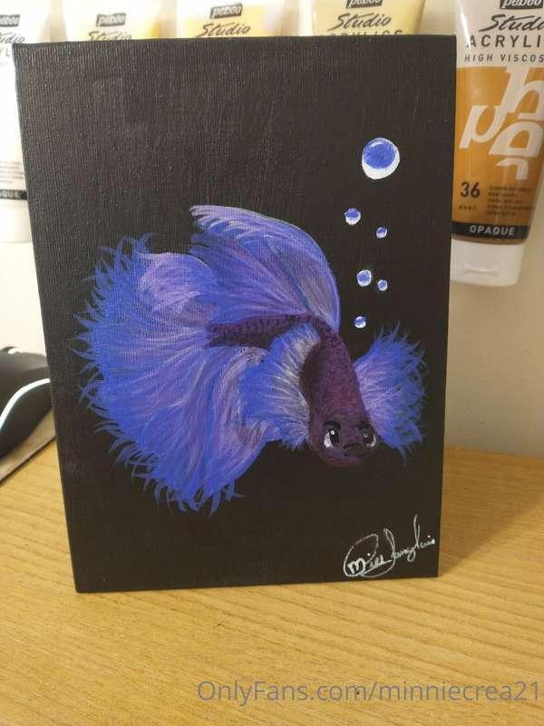 Mon petit dernier un poisson combattant!