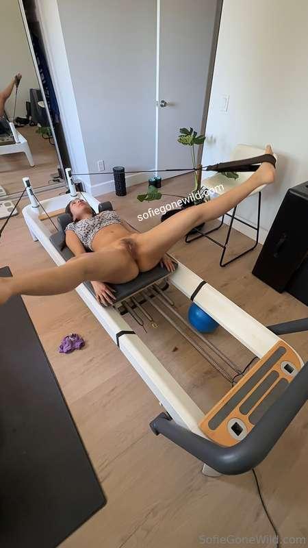 taking new a pilates reformer class ;) 