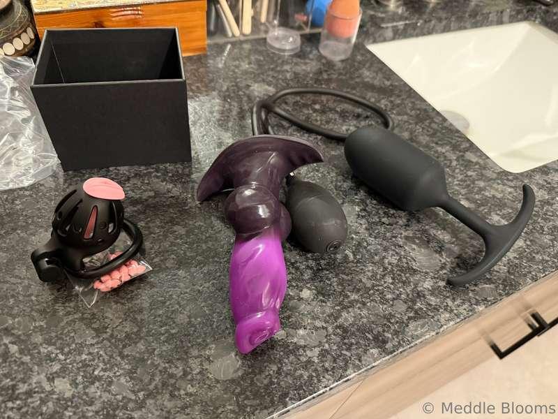 Okay a couple new fun things for me! New chastity that has a..