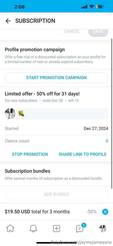 50% OFF FOR THE NEXT DAY ONLY 😮‍💨🍀 @jaymexjameson 