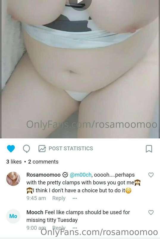 I get spoiled I gotta spoil back...nipple clamps coming up😳