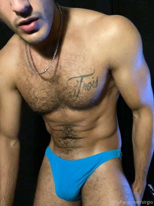 blue and some spit