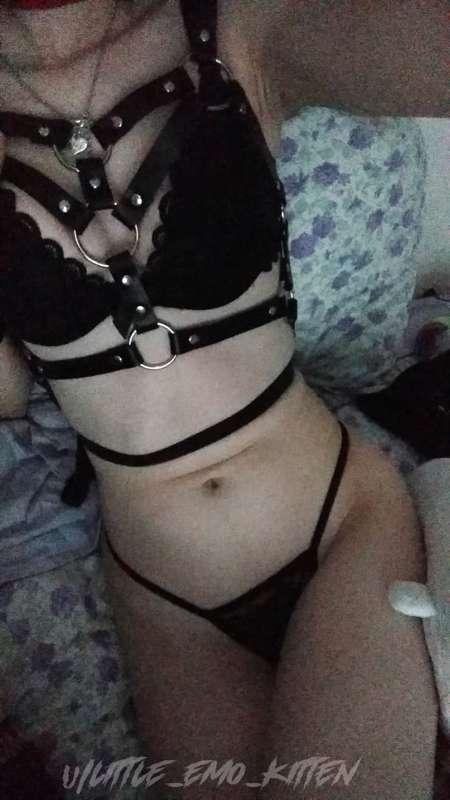 Senpai, do you like my new lingerie and body harness? I boug..