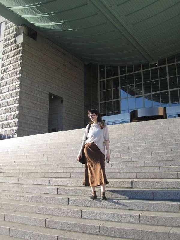 I seem so small against this huge building 😁