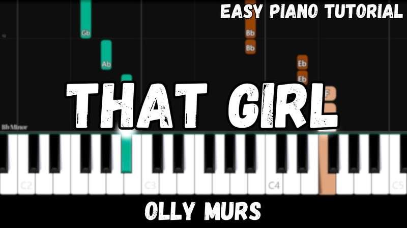 Easy MIDI - Olly Murs - That Girl (Atlantic Notes Arrangement + Tempo + Colors + Key)