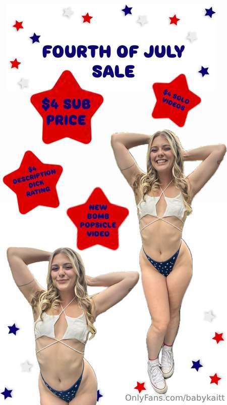 $4 MEGA SALE 🤍❤️Happy Fourth of July! What can I get you? ‼️..