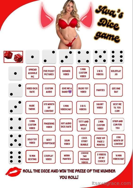🎲 $6 PER ROLL BY 7 GET ONE FREE ! 🎲https://onlyfans.com/1351..