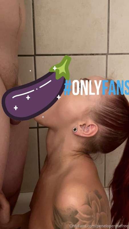 *POV + Multi-view BJ in the shower*

Getting clean just to g..