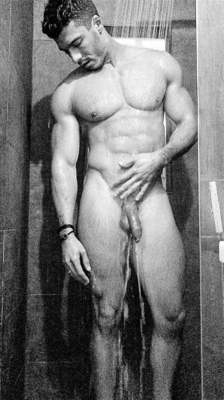 A relaxed and chilled moment in the shower where all my body..
