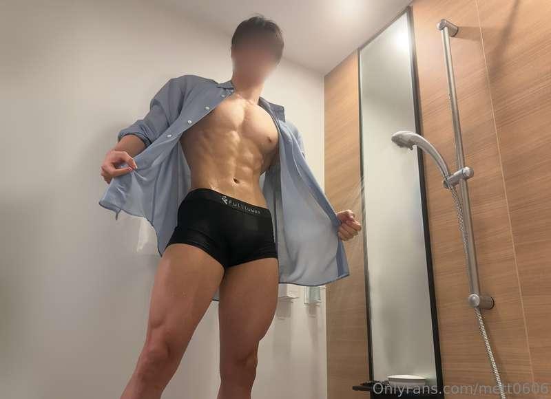 Wearing pants and a shirt.