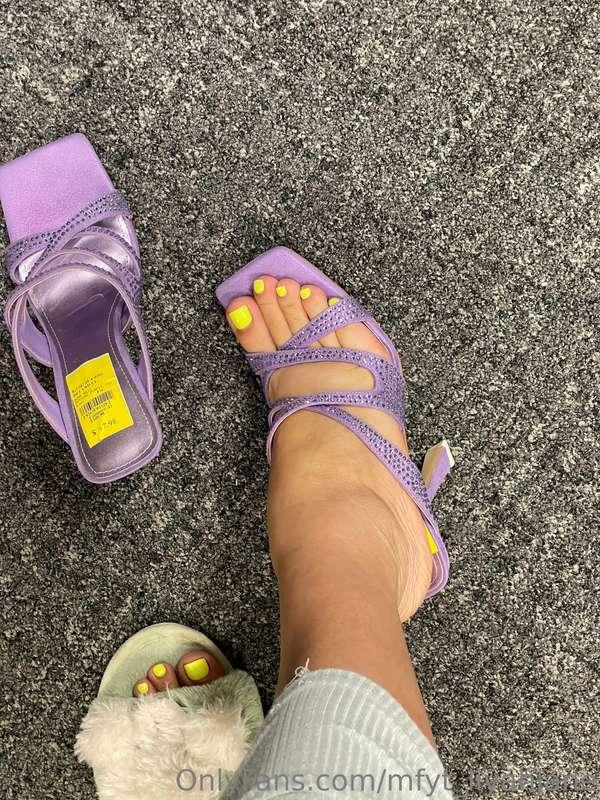 New heels I didn’t need cause I always get what I want.