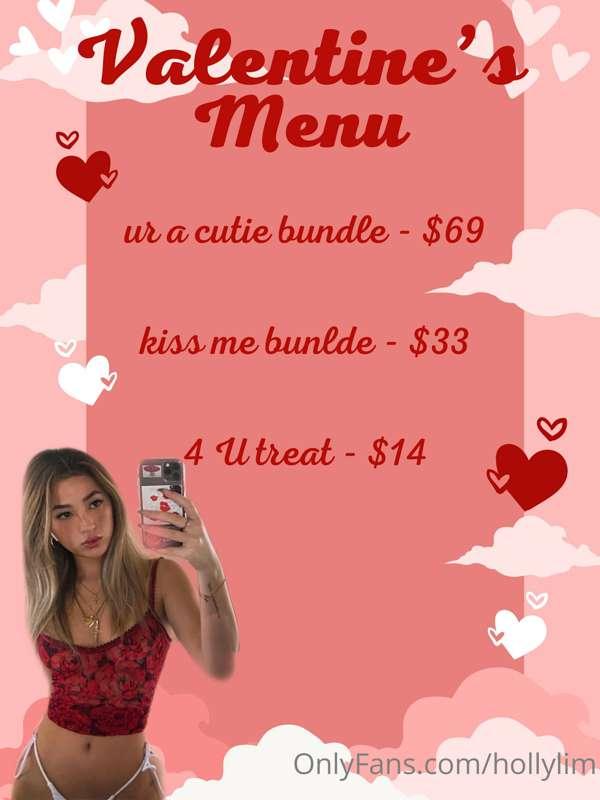 I can’t wait till Valentine’s Day! Message me what you’re cr..