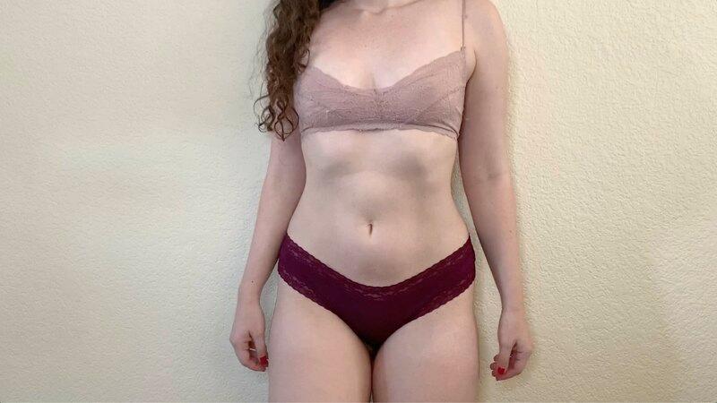 wearing a bralette/panty and talking about some of my past s..