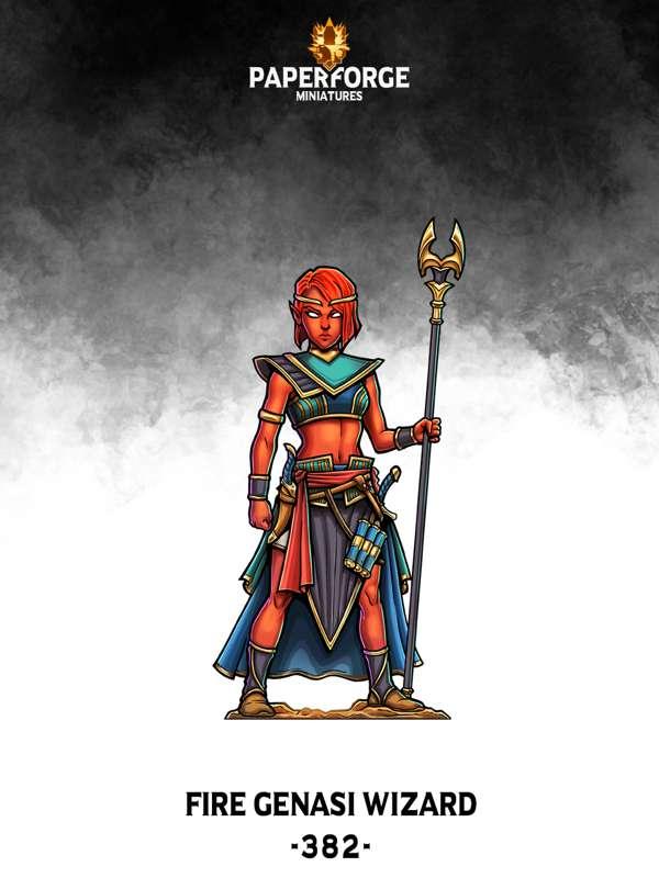 #382 Fire Genasi Wizard