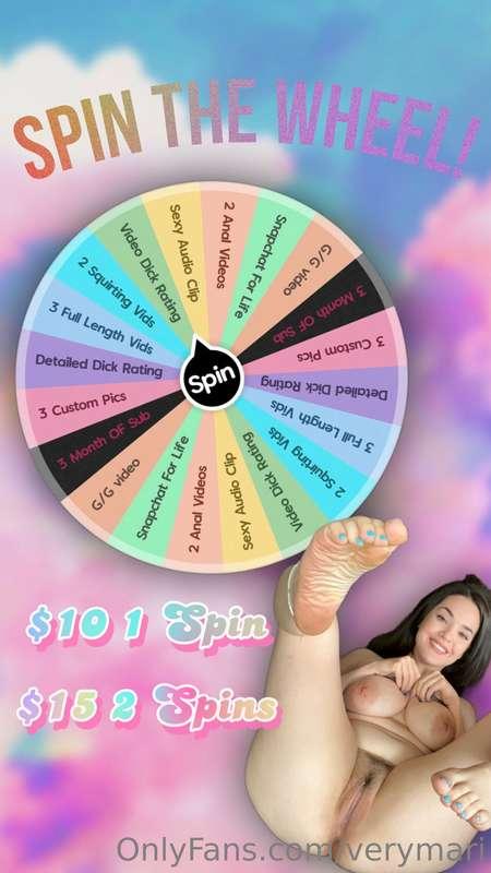 *🦋 spin the wheel!!! 🦋 $10 per spin or $15 for 2!  & you can..