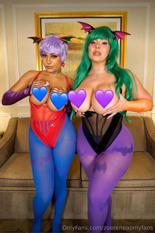 Have you seen me & @bunniblack cum together yet? 💙💜 This sce..