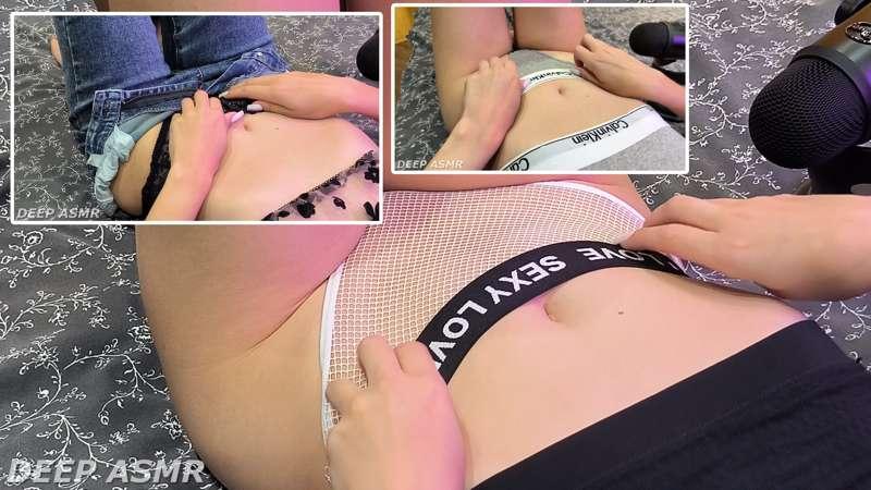 ASMR Relaxing Panties Scratching Body triggers ♥