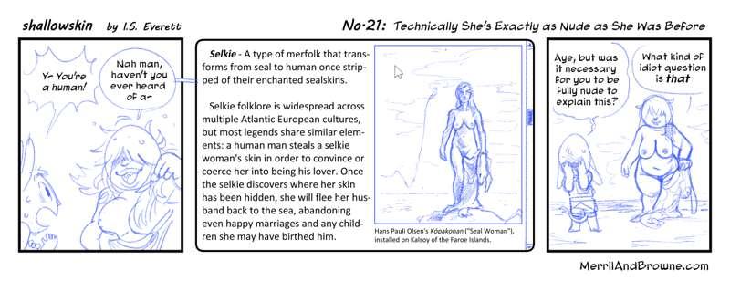 shallowskin Strip #21 - Sketch (Mature)