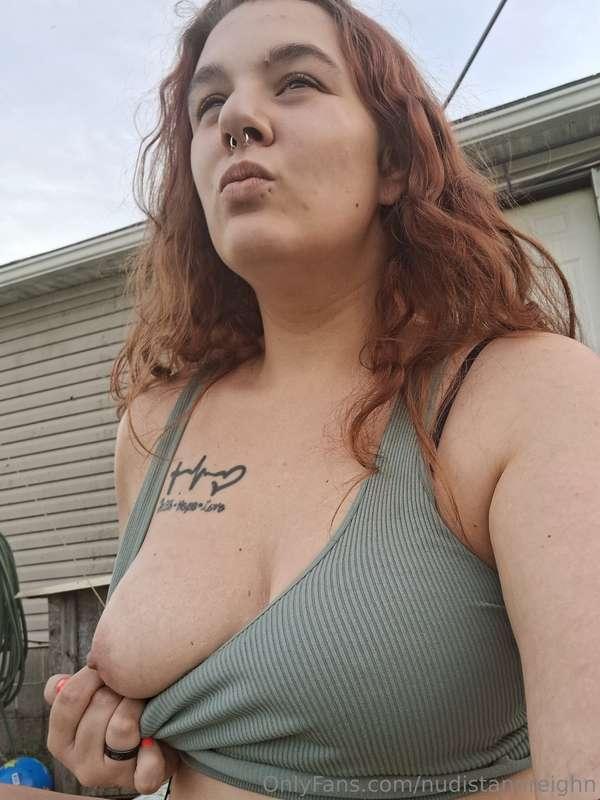 Just flashed my neighbor going by on the tractor his face su..