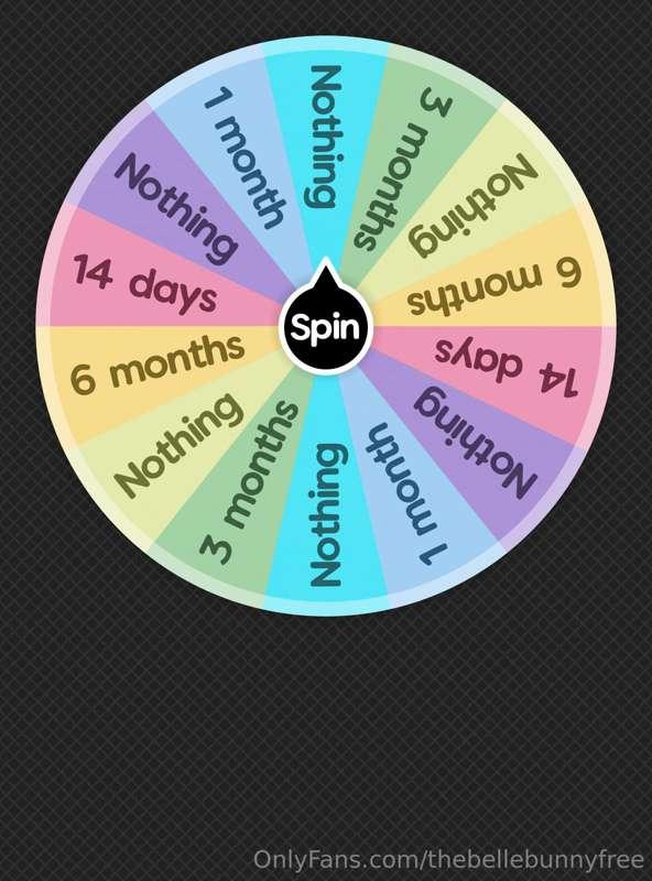 ‼️SPIN TO WIN FREE SUB‼️ to my vip @thebellebunny