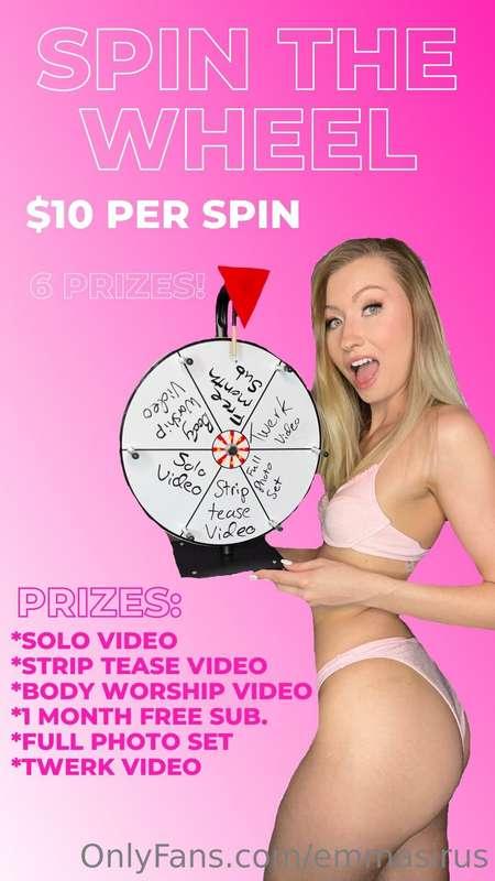 ✨ SPIN THE WHEEL ✨  Are you ready to spin and win some sexy ..