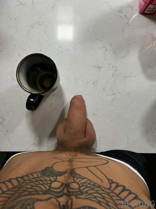 Empty cup, full nuts.