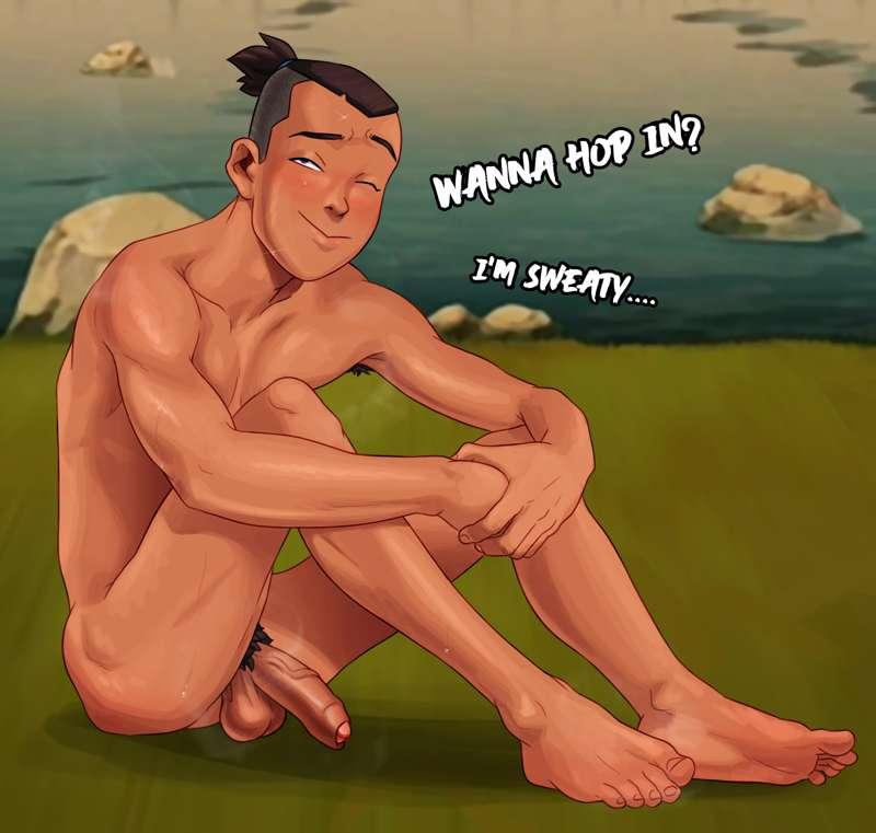 Sokka bathtime.