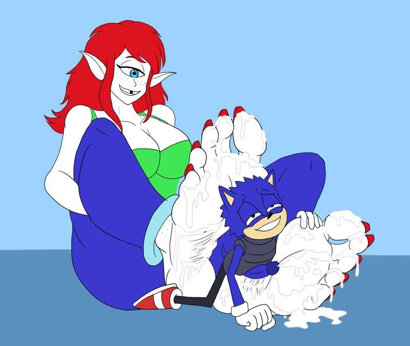 Messing Grenda's feet [lineart and colors][commission]