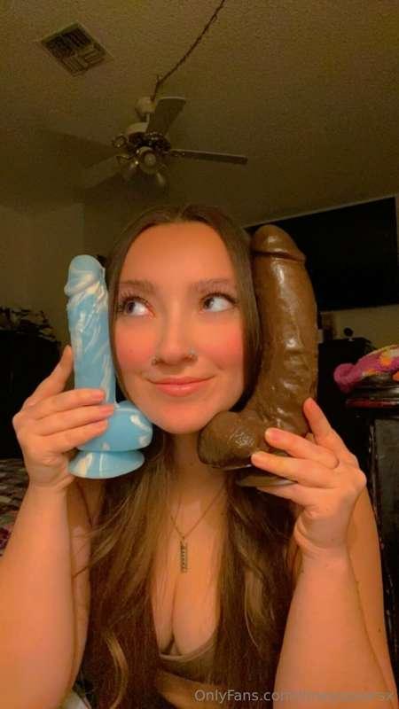 I look so cute w/dicks next to my pretty face 🍆💦😍