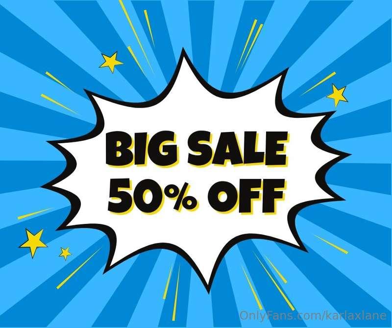 VIP page is 50% off onlykarla.com
