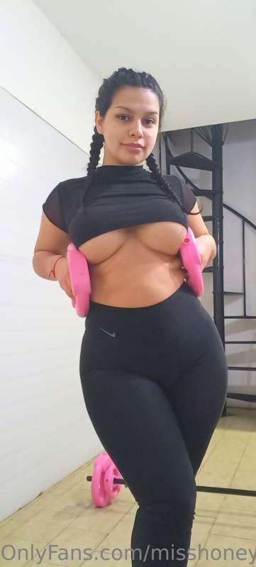 if you train at home you can take off your clothes while you..