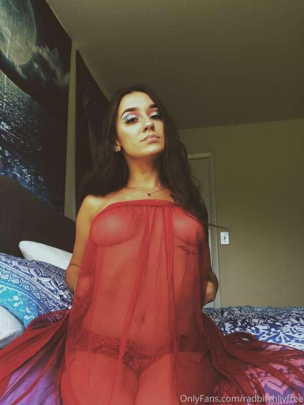 You can almost see my nipples through this see through skirt..