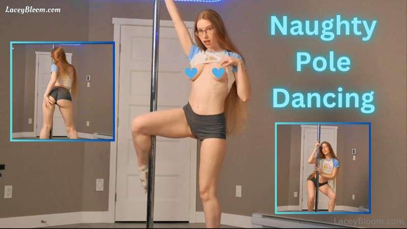 Naughty Pole Dancing 💫💞 Dancing and strip teasing you while ..