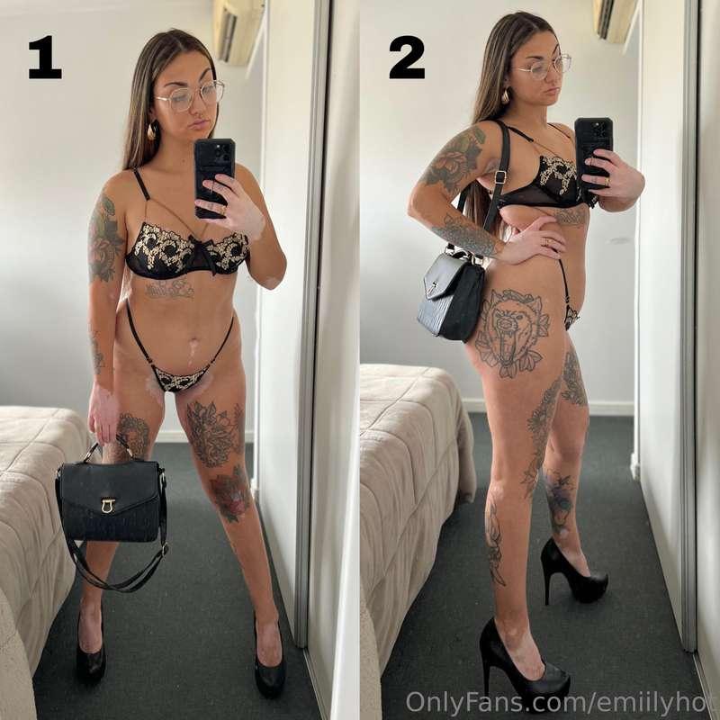 Which one is sexier, would you like us to go out like this, ..