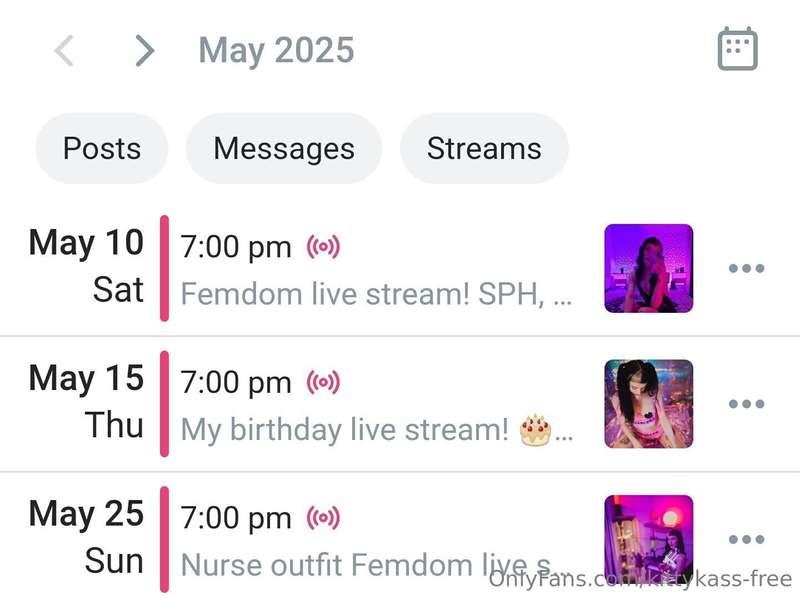 Stream schedule! Also a free stream on the 7th at 7pm pst on..
