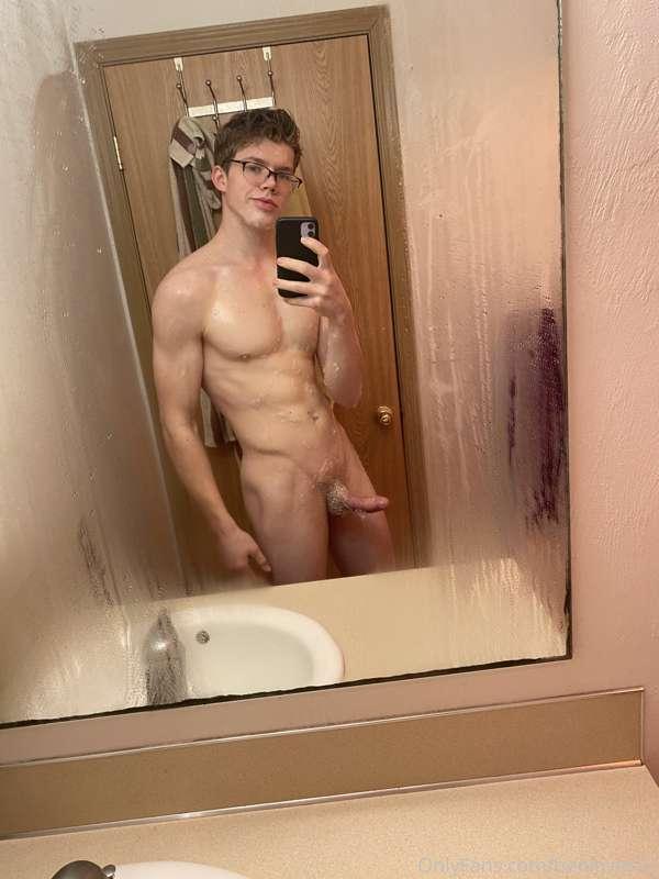 I ran out of hot water in the shower. But I tried to make th..