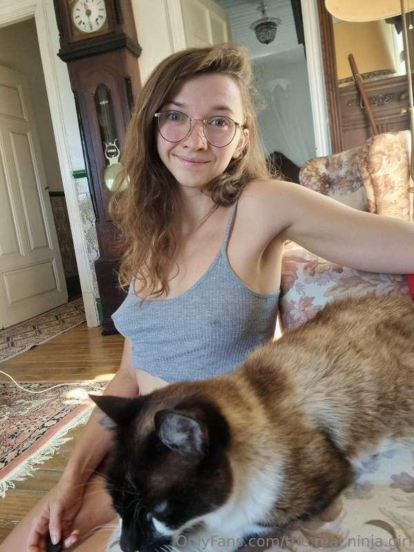 I adopted a cat today 🫶😊🐈 She got name Mila :) Sorry for not..