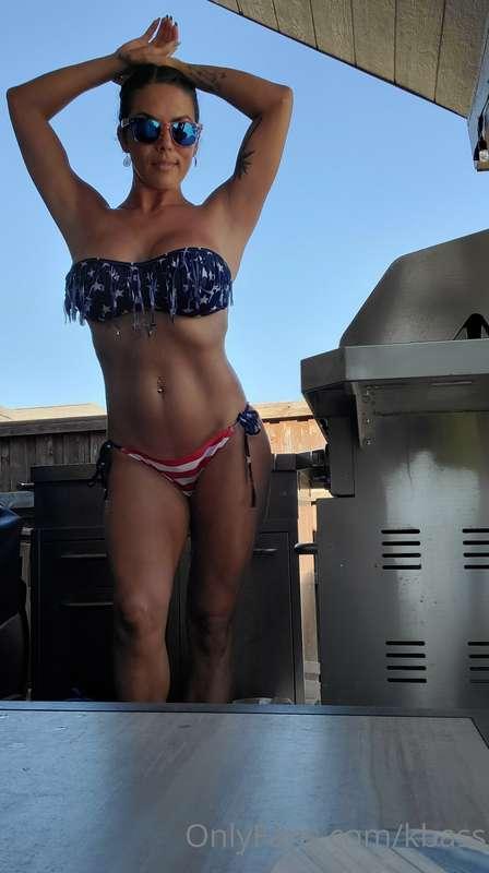 Someone wanted to see what I wore while I was grilling today..