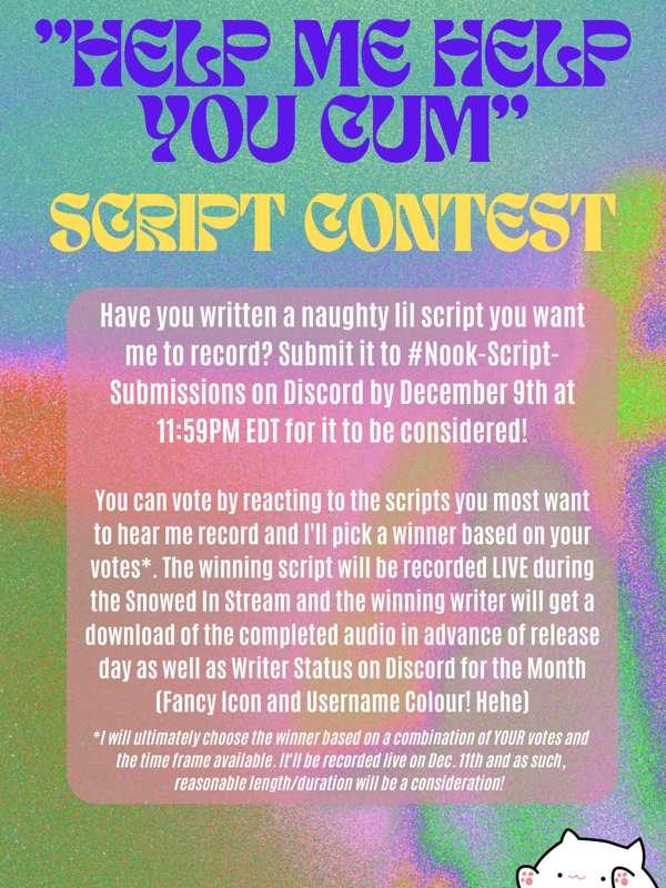 Help Me Help You Come - Script Contest! [Tier 2+] [Discord Server Exclusive]