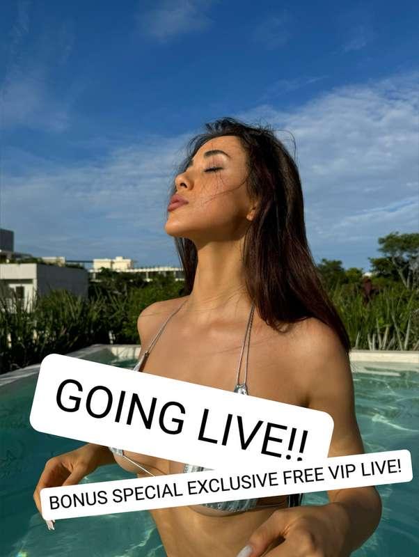Are you excited for the FREE VIP EXCLUSIVE BONUS LIVE??? 🤭
